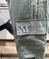 MUCENT(ムセント)/ワイド ルーズ イージー カーゴパンツ/GROSS NYLON PARACHUTE CARGO PANTS | AT2252031 | カーキ