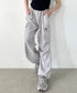 MUCENT(ムセント)/ワイド ルーズ イージー カーゴパンツ/GROSS NYLON PARACHUTE CARGO PANTS | AT2252031 | グレー