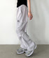MUCENT(ムセント)/ワイド ルーズ イージー カーゴパンツ/GROSS NYLON PARACHUTE CARGO PANTS | AT2252031 | グレー