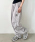 MUCENT(ムセント)/ワイド ルーズ イージー カーゴパンツ/GROSS NYLON PARACHUTE CARGO PANTS | AT2252031 | グレー
