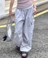 MUCENT(ムセント)/ワイド ルーズ イージー カーゴパンツ/GROSS NYLON PARACHUTE CARGO PANTS | AT2252031 | グレー