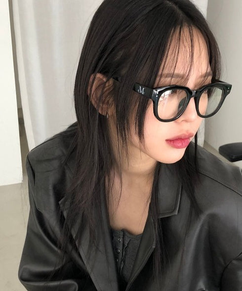 MUCENT(ムセント)/オーバル型 ウェリントン型 クリアレンズ ロゴ 伊達メガネ ユニセックス/SIGNATURE LOGO POINT GLASSES UNISEX | AT6252032 | その他2