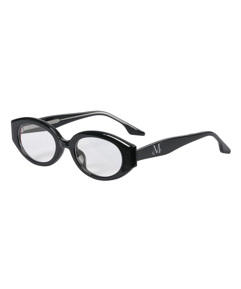 MUCENT(ムセント)/オーバル型 ウェリントン型 クリアレンズ ロゴ 伊達メガネ ユニセックス/SIGNATURE LOGO POINT GLASSES UNISEX | AT6252032 | その他1