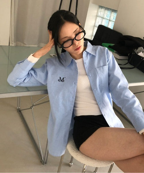 MUCENT(ムセント)/オーバル型 ウェリントン型 クリアレンズ ロゴ 伊達メガネ ユニセックス/SIGNATURE LOGO POINT GLASSES UNISEX | AT6252032 | その他1