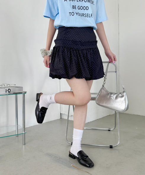バルーンドットミニスカパン | SL2255048 | ブラック