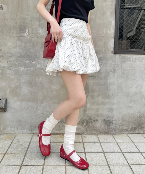 バルーンドットミニスカパン | SL2255048 | ホワイト