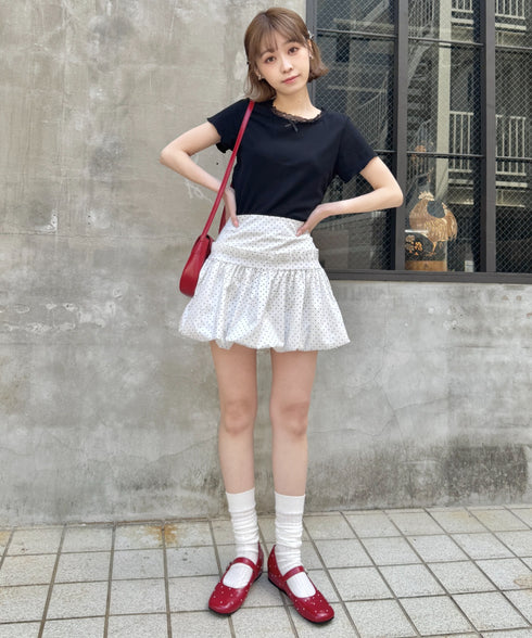 バルーンドットミニスカパン | SL2255048 | ホワイト