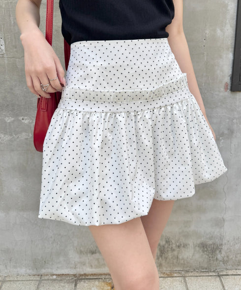 バルーンドットミニスカパン | SL2255048 | ホワイト