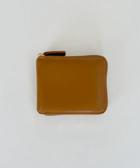 【5色展開】シンプル無地二つ折りウォレット | CL6251044 | ベージュ