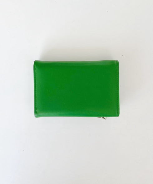 【5色展開】シンプルロゴ入り三つ折りウォレット | CL6251046 | グリーン