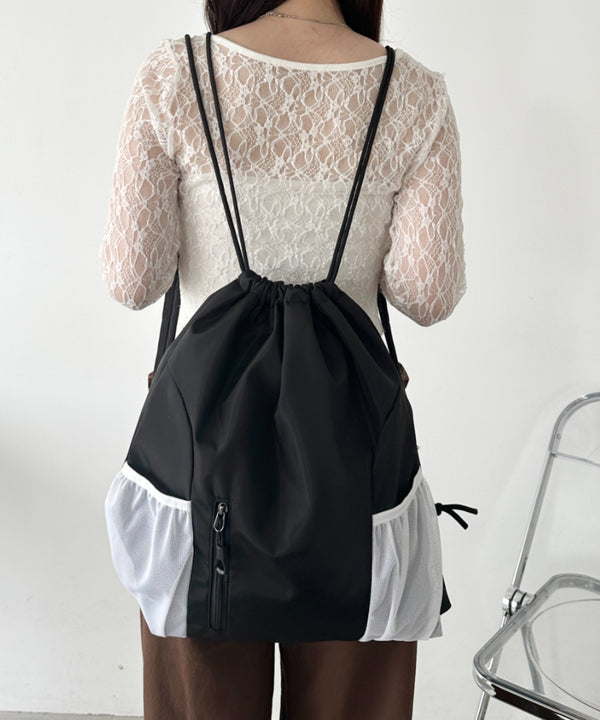 軽量メッシュポケットナップサック | CL1255036 | ブラック系その他