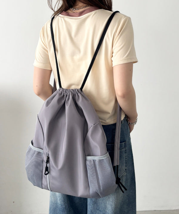 軽量メッシュポケットナップサック | CL1255036 | グレー