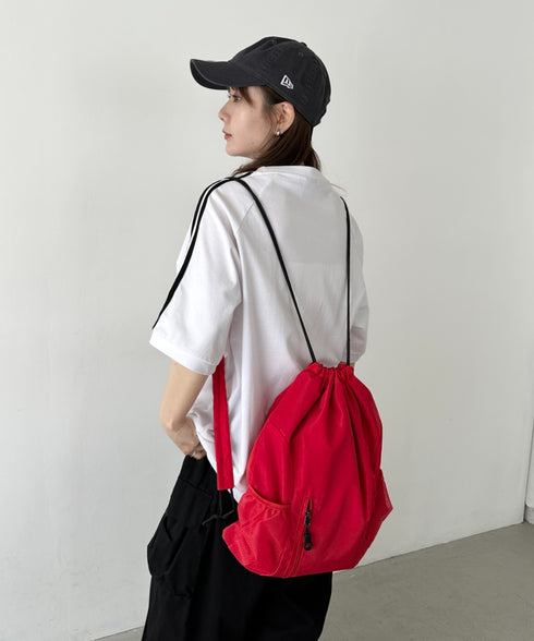 軽量メッシュポケットナップサック | CL1255036 | レッド