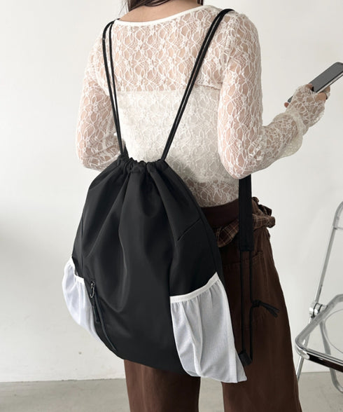 軽量メッシュポケットナップサック | CL1255036 | ブラック系その他