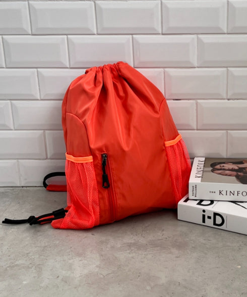 軽量メッシュポケットナップサック | CL1255036 | オレンジ