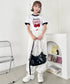 チェリーリボン半袖リンガーTシャツ | SL2252019 | ネイビー