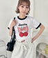 チェリーリボン半袖リンガーTシャツ | SL2252019 | ネイビー