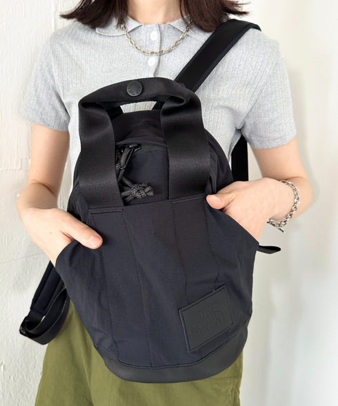 THE NORTH FACE(ザ・ノースフェイス)/軽量 リュックサック バックパック ミニ 小さめ コンパクト/W NEVER STOP MINI BACKPACK | IM1252035 | ブラック