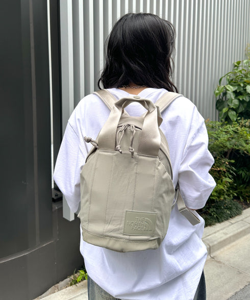 THE NORTH FACE(ザ・ノースフェイス)/軽量 リュックサック バックパック ミニ 小さめ コンパクト/W NEVER STOP MINI BACKPACK | IM1252035 | グレイッシュベージュ