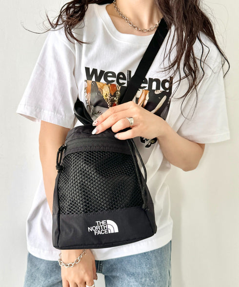 THE NORTH FACE(ザ・ノースフェイス)/巾着 メッシュ ミニ ショルダーバッグ バケットバッグ/MESH BUCKET BAG MINI | IM1252041 | ブラック