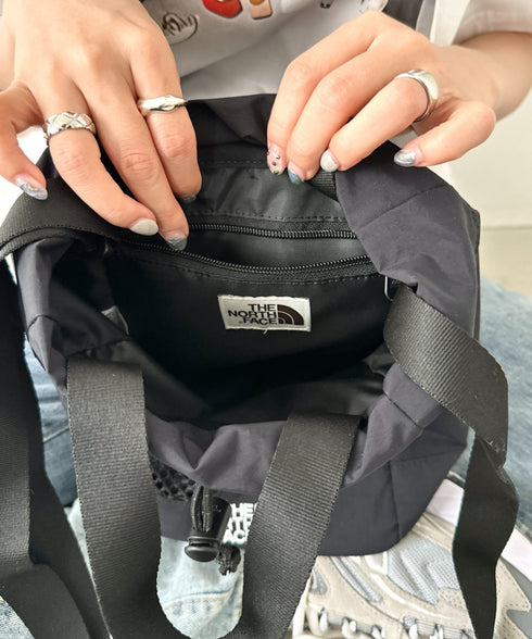 THE NORTH FACE(ザ・ノースフェイス)/巾着 メッシュ ミニ ショルダーバッグ バケットバッグ/MESH BUCKET BAG MINI | IM1252041 | ブラック