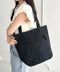 【A4収納可能】ファスナーポケット付き縦型トートバッグ | WR1255050 | ブラック