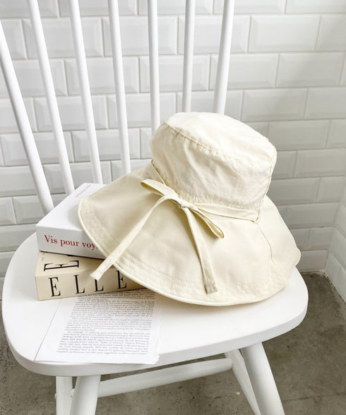 リボン付きサンシェードハット | CL5252025 | オフホワイト