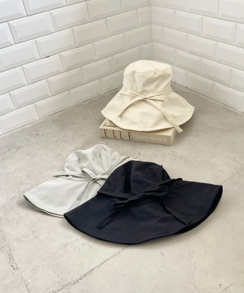 リボン付きサンシェードハット | CL5252025 | ブラック