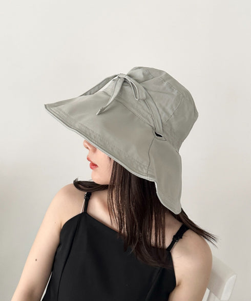 リボン付きサンシェードハット | CL5252025 | グレー