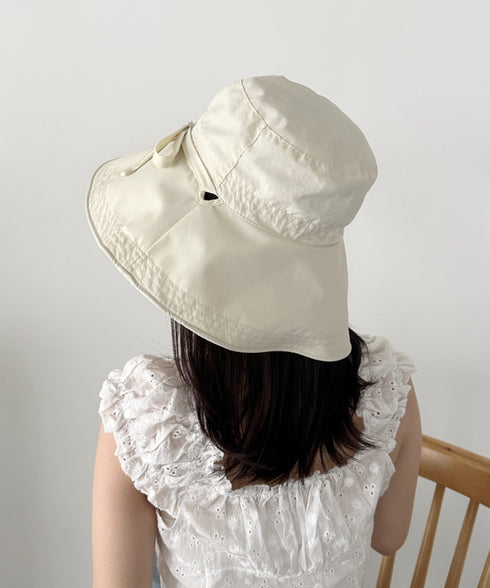 リボン付きサンシェードハット | CL5252025 | オフホワイト
