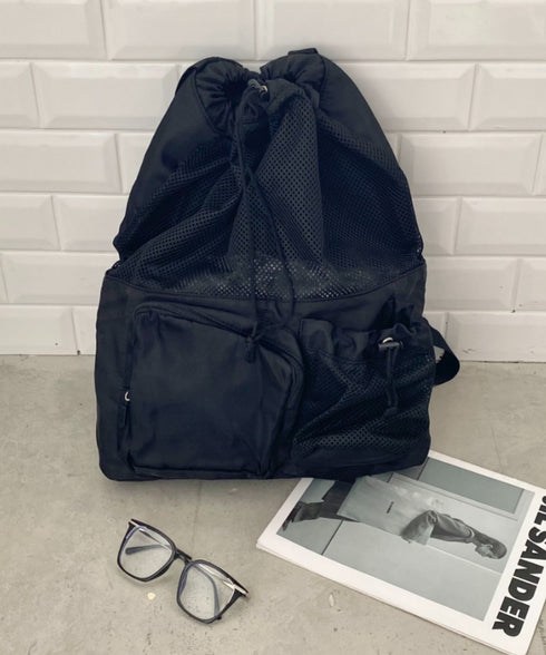 大容量メッシュデザインリュック | CL1255041 | ブラック