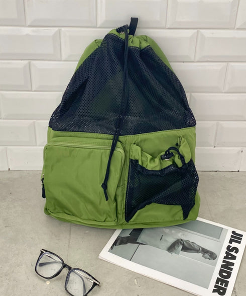 大容量メッシュデザインリュック | CL1255041 | グリーン