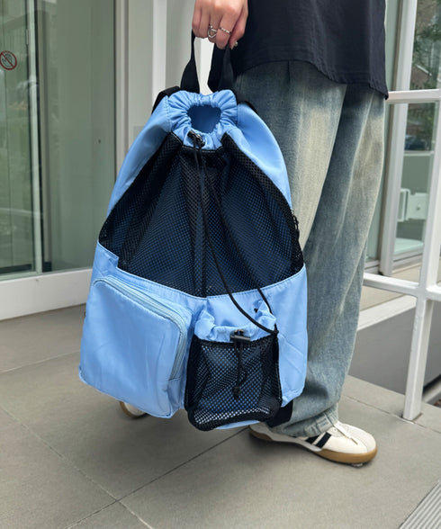 大容量メッシュデザインリュック | CL1255041 | ブルー