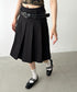 【2サイズ展開】ミディ丈プリーツスカート | BA2255039 | ブラック