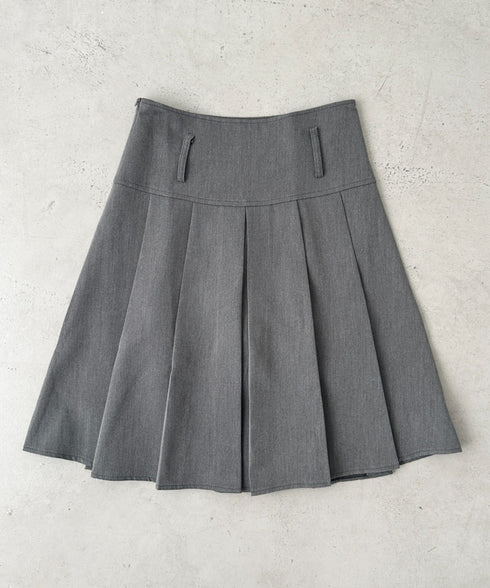 【2サイズ展開】ミディ丈プリーツスカート | BA2255039 | グレー