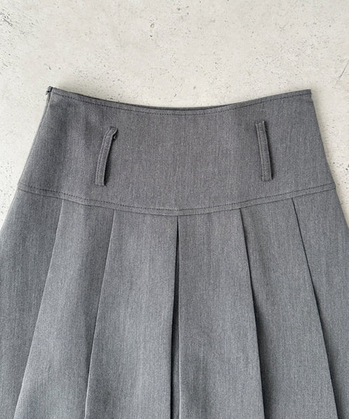 【2サイズ展開】ミディ丈プリーツスカート | BA2255039 | グレー