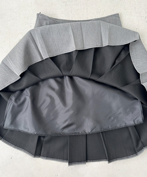 【2サイズ展開】ミディ丈プリーツスカート | BA2255039 | グレー