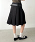 【2サイズ展開】ミディ丈プリーツスカート | BA2255039 | ブラック