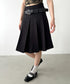 【2サイズ展開】ミディ丈プリーツスカート | BA2255039 | ブラック