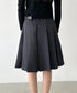 【2サイズ展開】ミディ丈プリーツスカート | BA2255039 | チャコールグレー