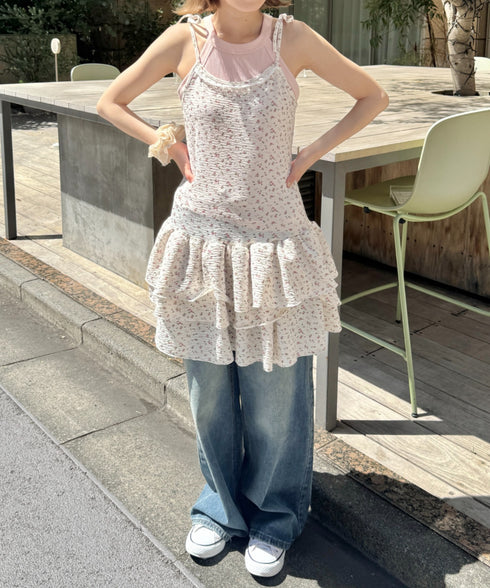 フラワーキャミチュニックワンピース | SL2255072 | アイボリー