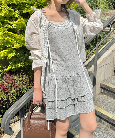 フラワーキャミチュニックワンピース | SL2255072 | グレー