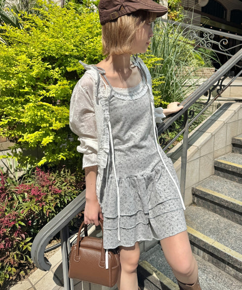 フラワーキャミチュニックワンピース | SL2255072 | グレー