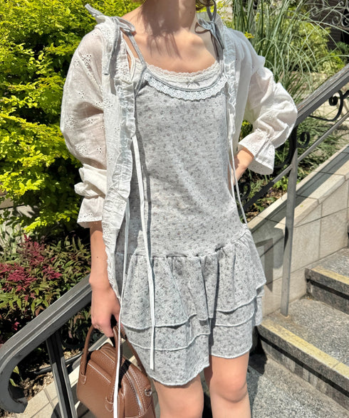 フラワーキャミチュニックワンピース | SL2255072 | グレー