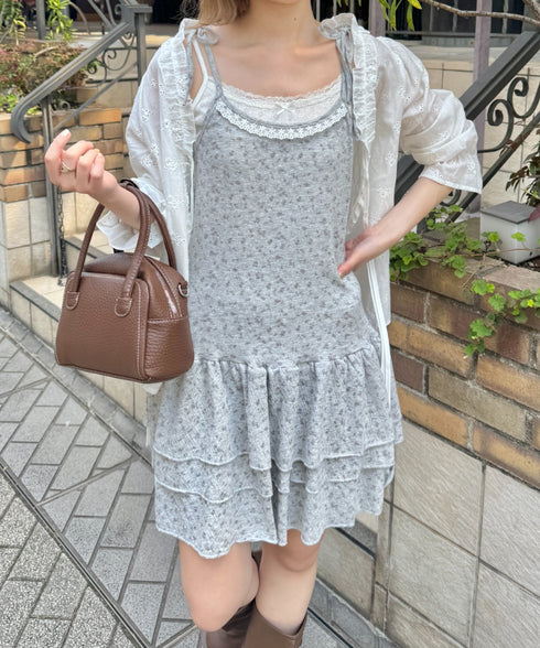 フラワーキャミチュニックワンピース | SL2255072 | グレー