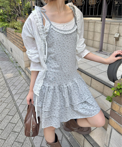 フラワーキャミチュニックワンピース | SL2255072 | グレー