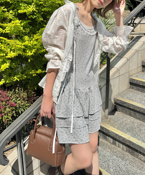 フラワーキャミチュニックワンピース | SL2255072 | グレー