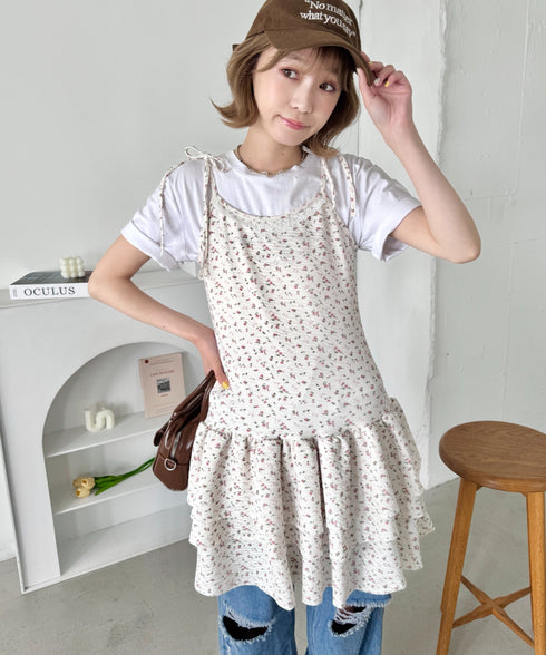 フラワーキャミチュニックワンピース | SL2255072 | アイボリー