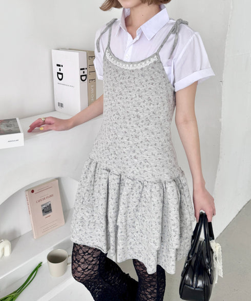 フラワーキャミチュニックワンピース | SL2255072 | グレー
