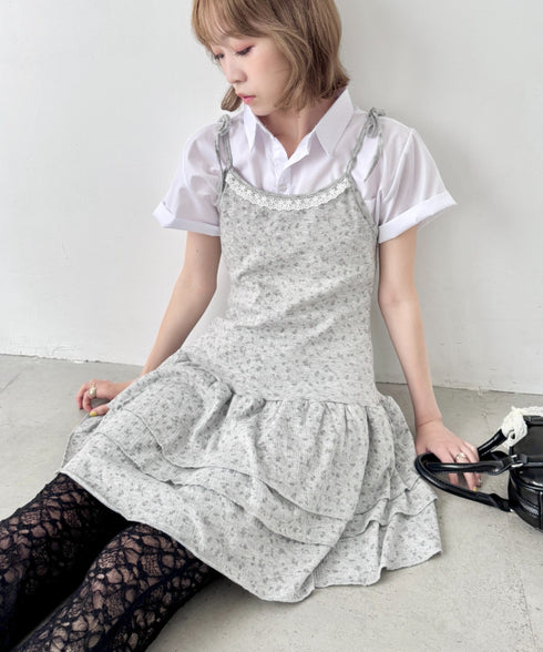 フラワーキャミチュニックワンピース | SL2255072 | グレー